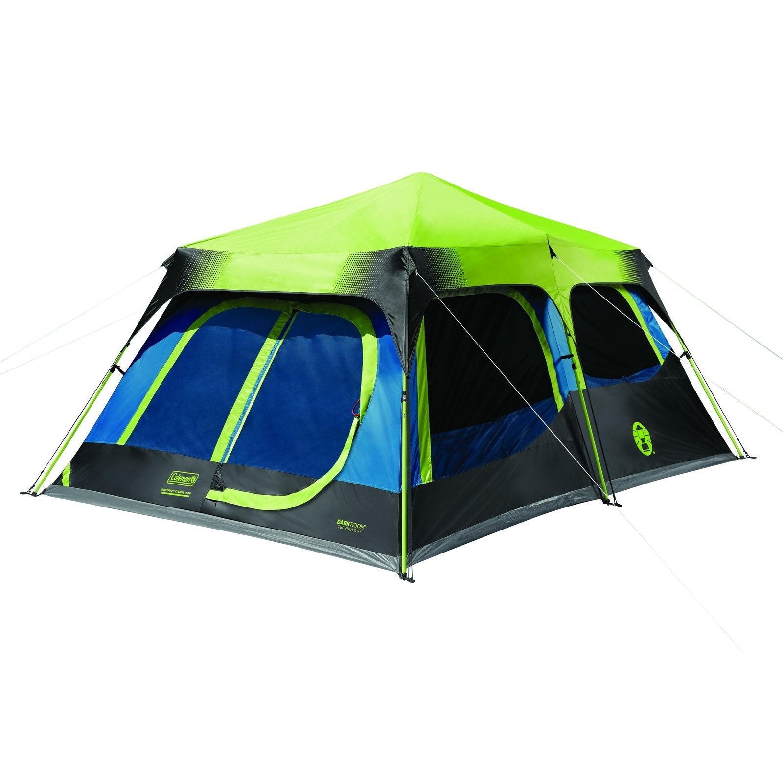 10-Person Dark Room Instant Cabin Tent with Rainfly Tents by Coleman | campsifu