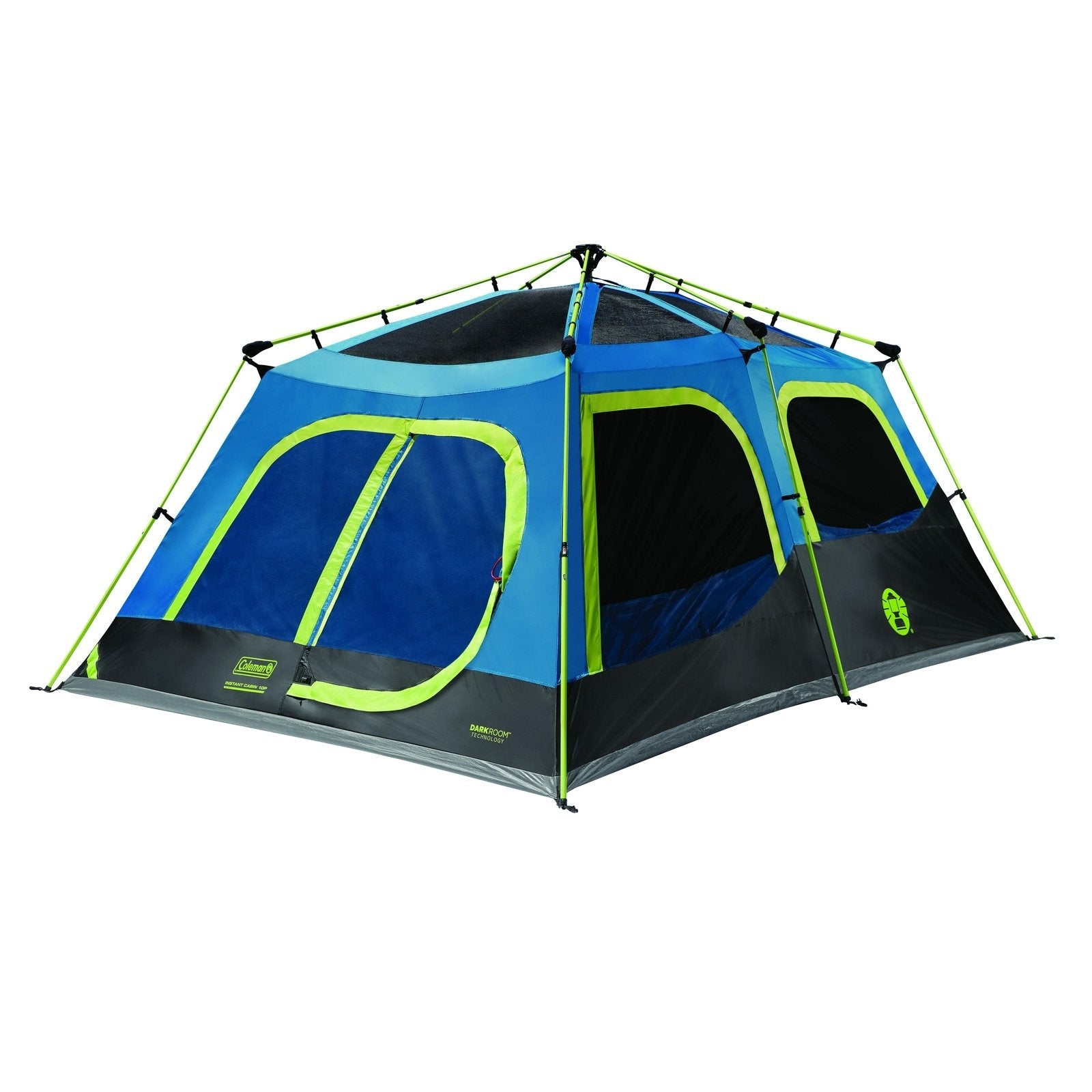 10-Person Dark Room Instant Cabin Tent with Rainfly Tents by Coleman | campsifu