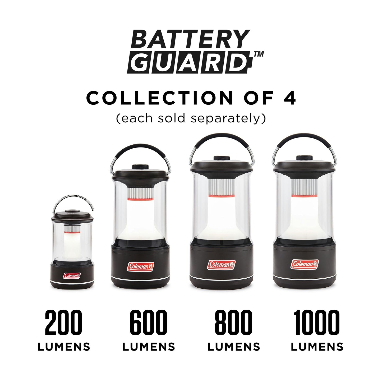 1000 Lumens LED Lantern with BatteryGuard™, Black Lanterns by Coleman | campsifu