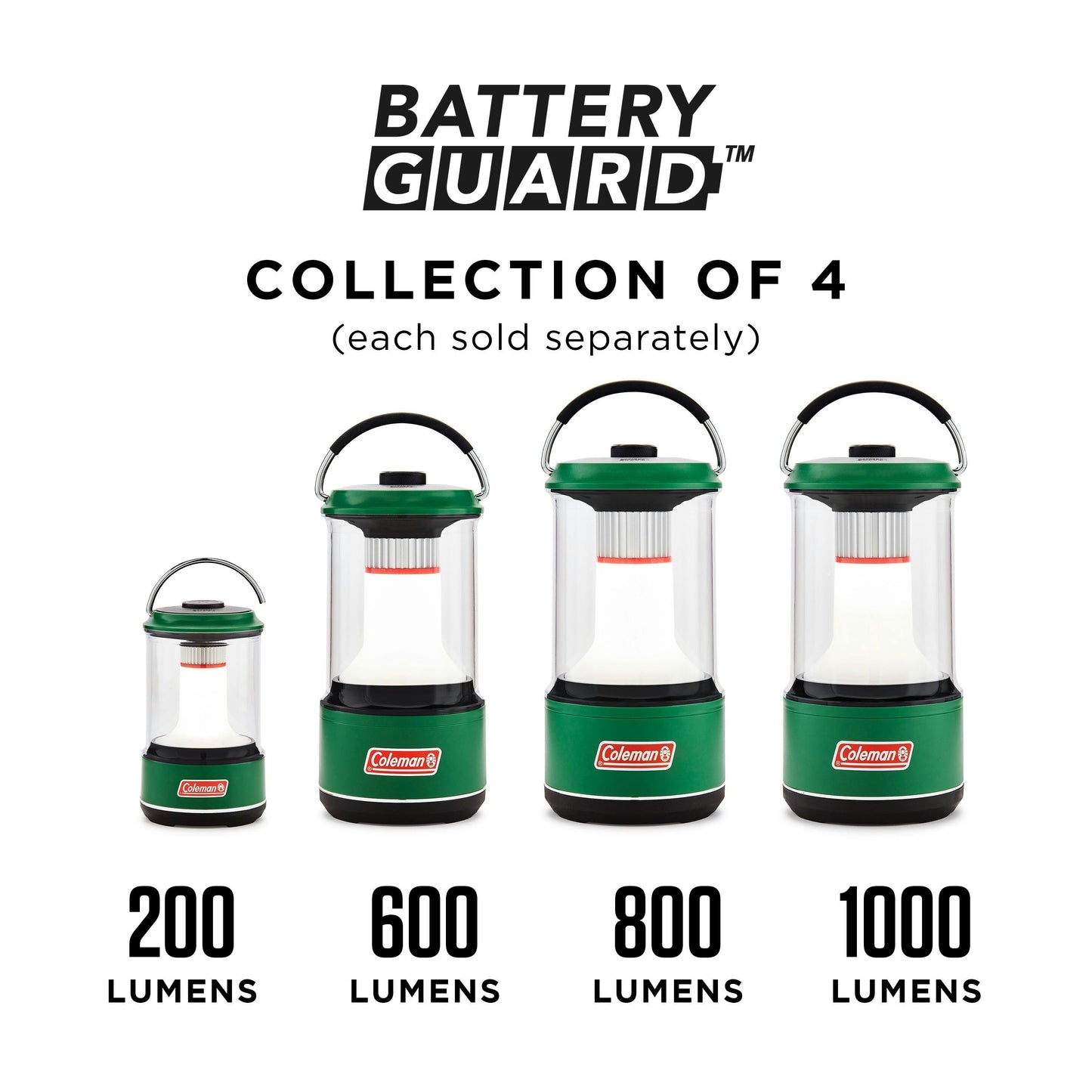 1000 Lumens LED Lantern with BatteryGuard™, Green Lanterns by Coleman | campsifu