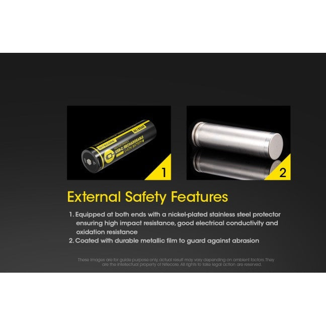 NITECORE 18650 2600MAH TYPE-C LI-ION BATTERY NL1826R boatyardmalaysia