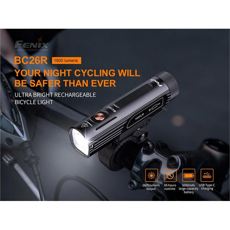 FENIX BC26R 1600L BIKE LIGHT + BC05R V2.0 SET boatyardmalaysia