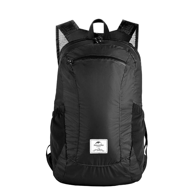 18L Ultralight Folding Backpack Black Backpacks by Naturehike | campsifu