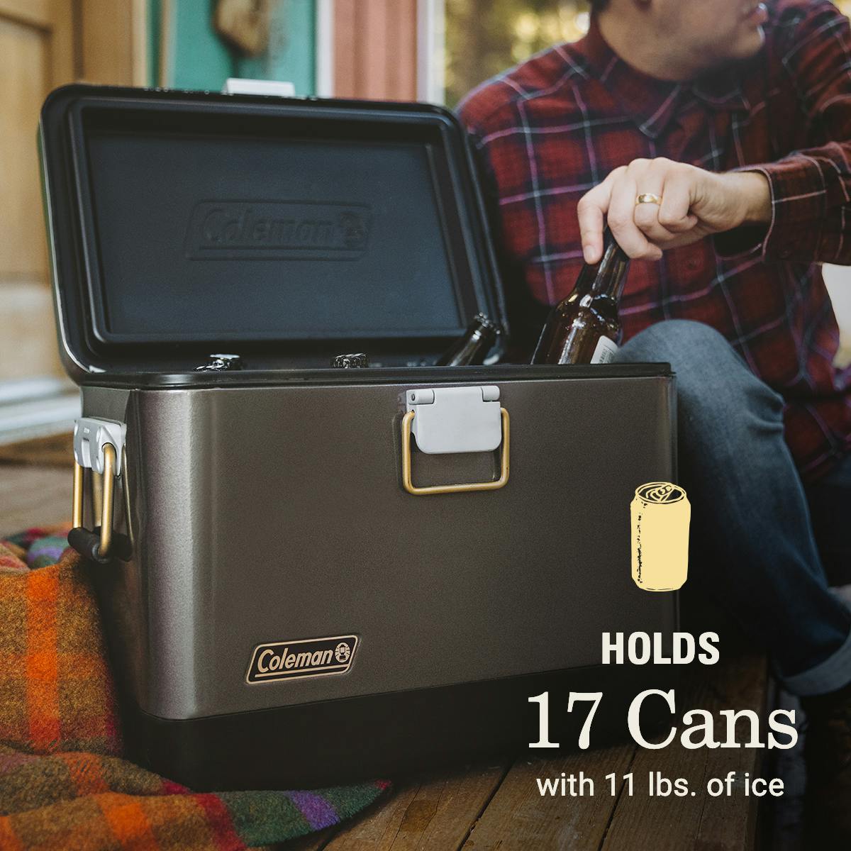 1900 Collection™ 20-Quart Steel Belted® Cooler Hard Coolers by Coleman | campsifu