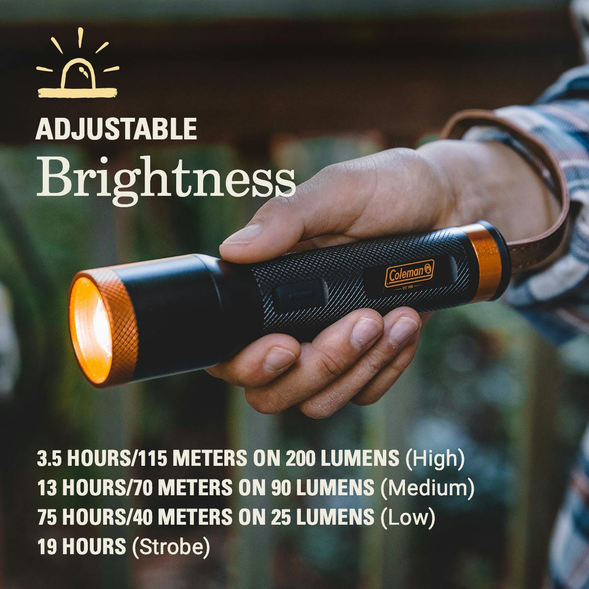 1900 Collection™ 200 Lumen LED Flashlight Flashlights by Coleman | campsifu