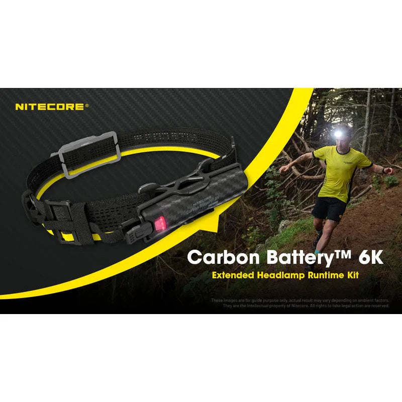 NITECORE CARBON BATTERY 6K EXTENDED HEADLAMP RUNTIME KIT boatyardmalaysia