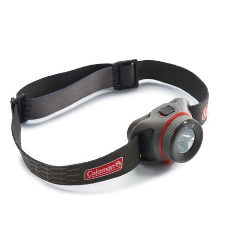 200 Lumens LED Headlamp with BatteryGuard™, Black/Red Headlamps by Coleman | campsifu