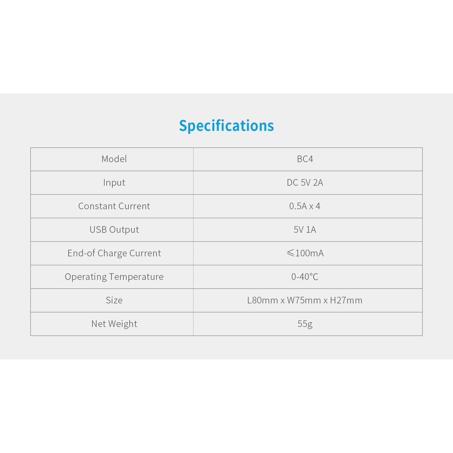 XTAR BC4 TYPE-C AA/AAA 1.5V CHARGER boatyardmalaysia