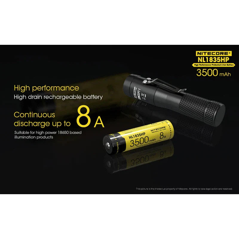 NITECORE 18650 3500MAH LOW TEMPERATURE BATTERY NL1835LTHP boatyardmalaysia