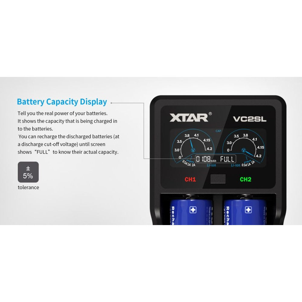 XTAR VC2SL CHARGER boatyardmalaysia