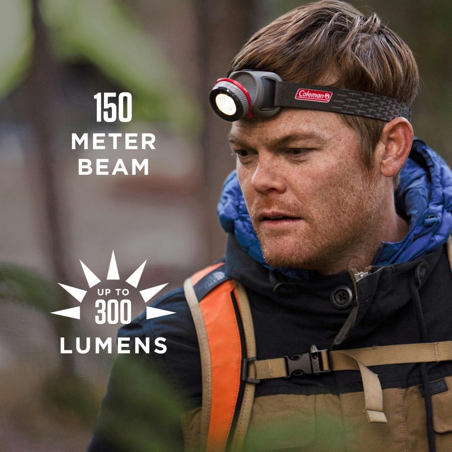 300 Lumens LED Headlamp with BatteryGuard™, Black Headlamps by Coleman | campsifu