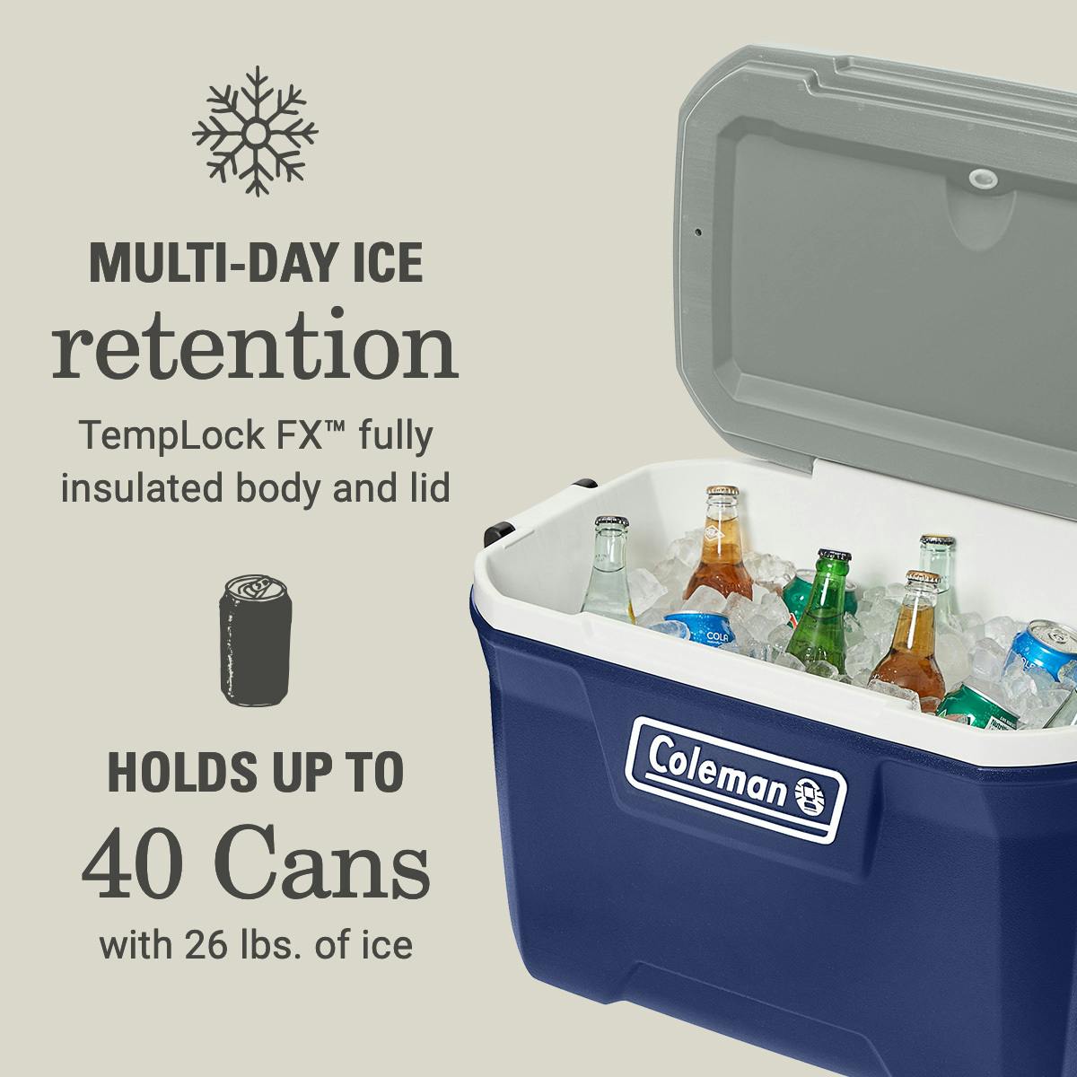 316 Series™ 52-Quart Hard Cooler, Twilight Hard Coolers by Coleman | campsifu