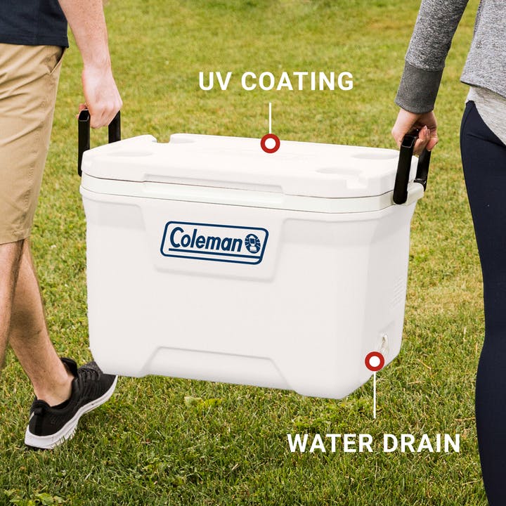 316 Series™ 52-Quart Marine Hard Cooler, White Hard Coolers by Coleman | campsifu