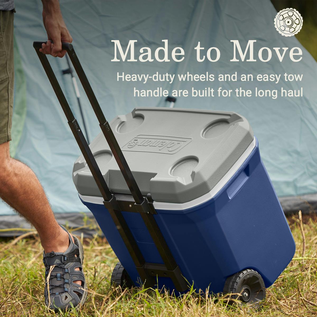 316 Series™ 65-Quart Wheeled Cooler, Twilight Hard Coolers by Coleman | campsifu