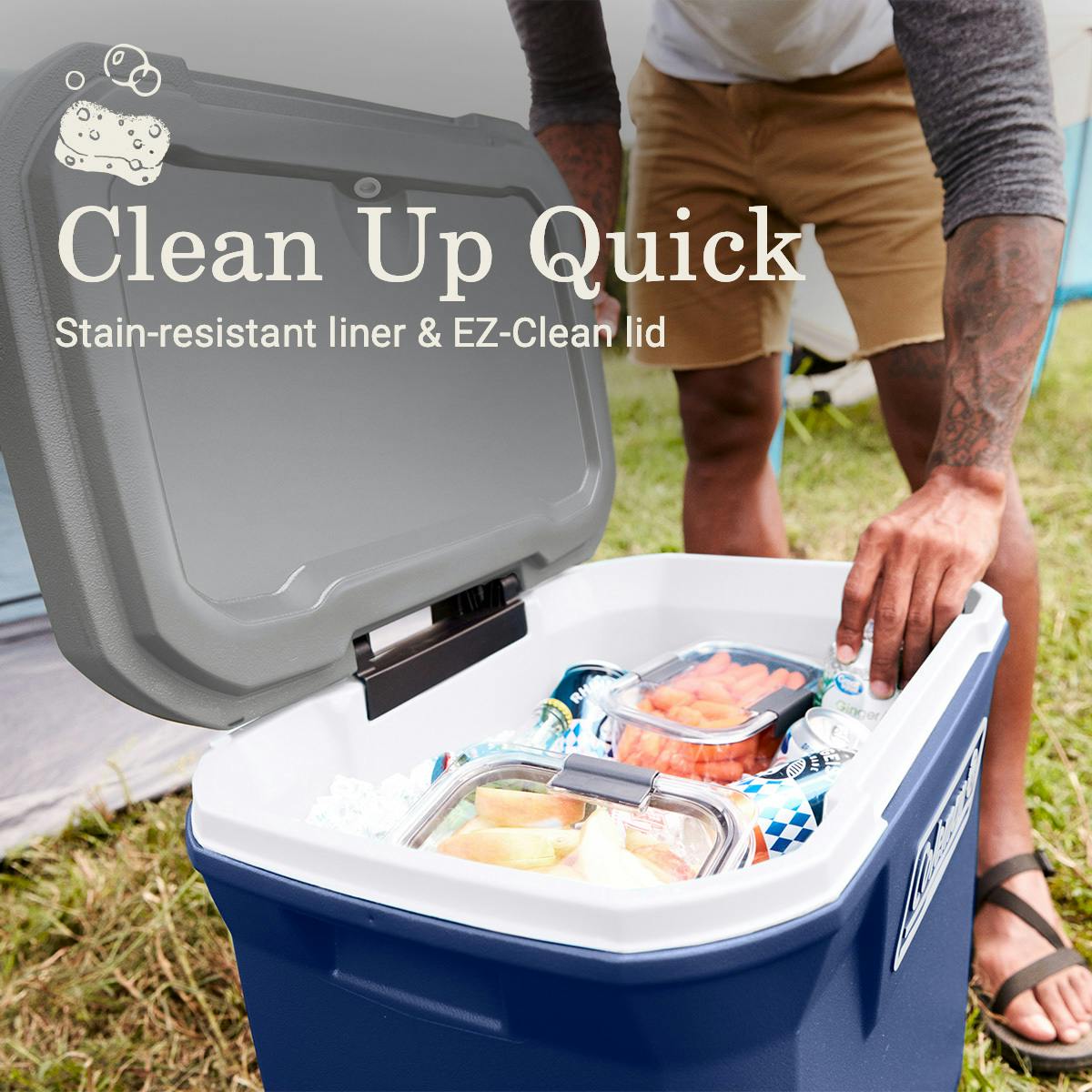 316 Series™ 65-Quart Wheeled Cooler, Twilight Hard Coolers by Coleman | campsifu