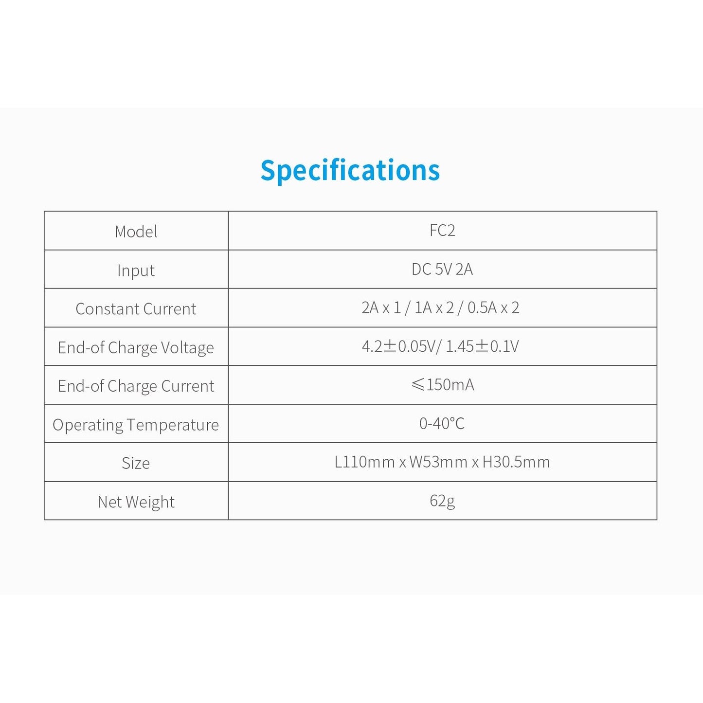 XTAR FC2 LI-ION/NI-MH MICRO USB CHARGER boatyardmalaysia