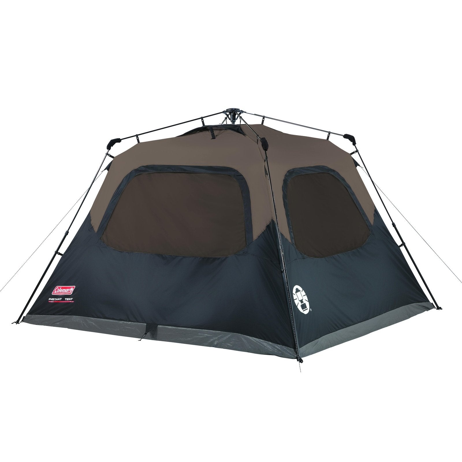 4-Person Cabin Camping Tent with Instant Setup, Black/Grey Tents by Coleman | campsifu