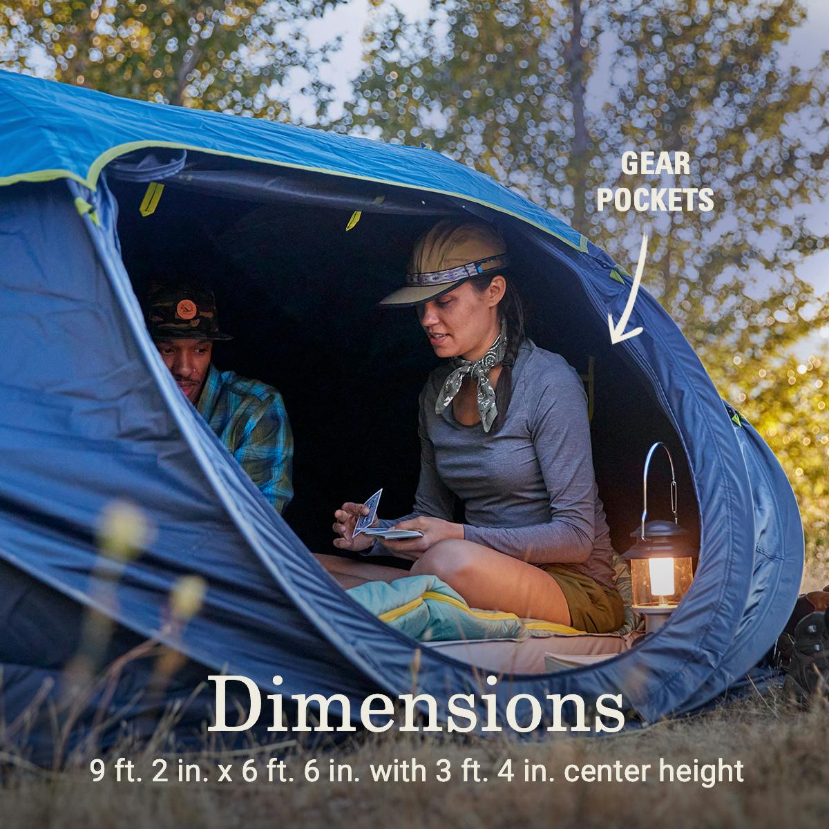 4-Person Camp Burst™ Pop-Up Tent with Dark Room™ Technology Tents by Coleman | campsifu