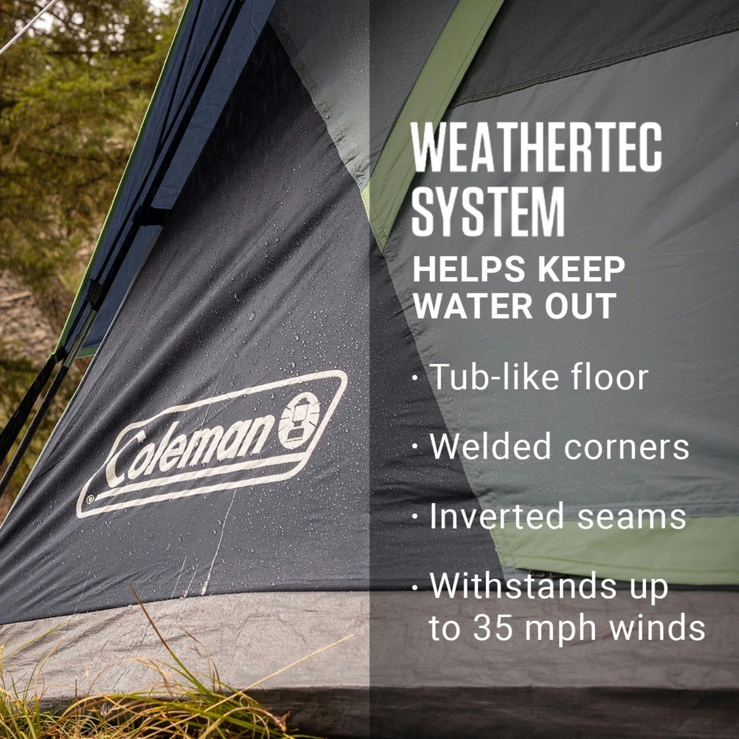 4-Person Dark Room™ Skydome™ Camping Tent Tents by Coleman | campsifu