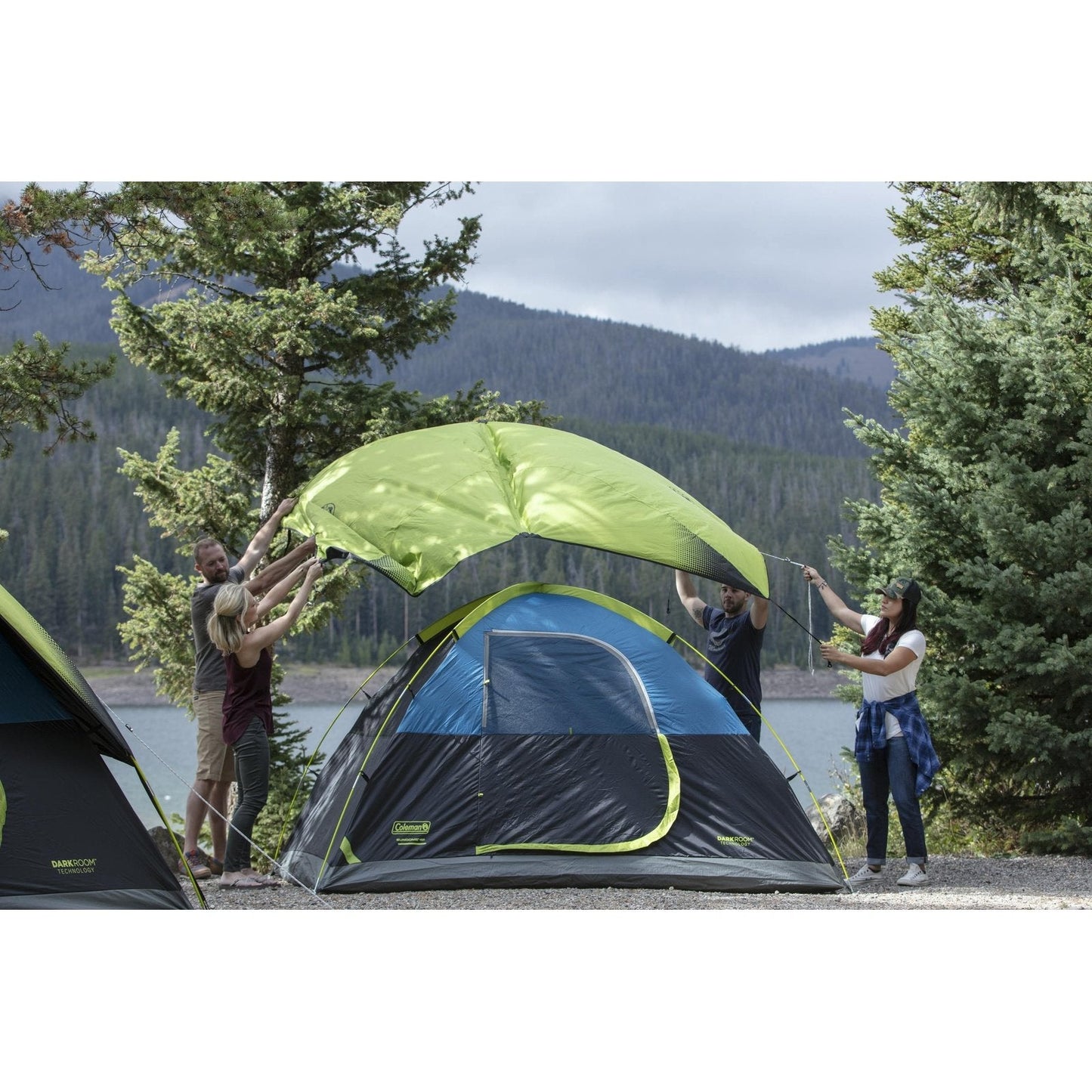 4-Person Dark Room Sundome Tent Tents by Coleman | campsifu