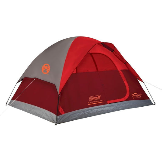 4-Person Flatwoods Tent, Red Tents by Coleman | campsifu