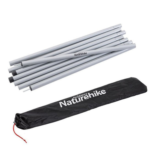 4 Section 2.2 Meters Steel Canopy Poles - 2 pcs Silver Tent Accessories by Naturehike | campsifu