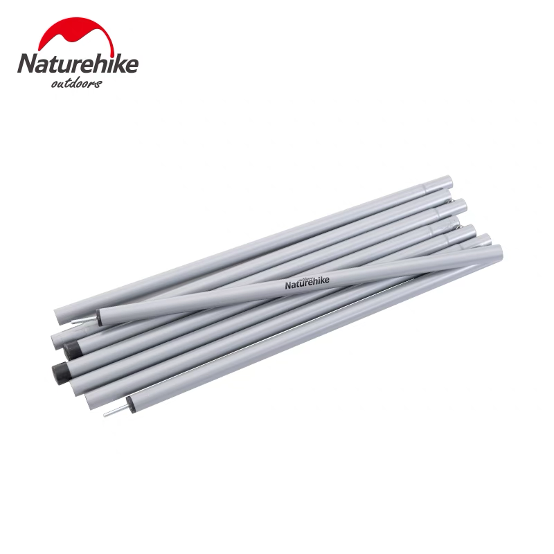 4 Section 2.4 Meters Steel Canopy Poles - 2 pcs Silver Tent Accessories by Naturehike | campsifu