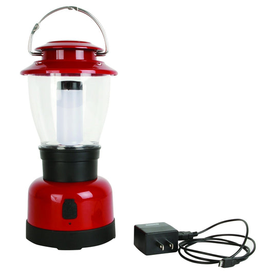 400 Lumens Classic Rechargeable LED Lantern, Red Lanterns by Coleman | campsifu