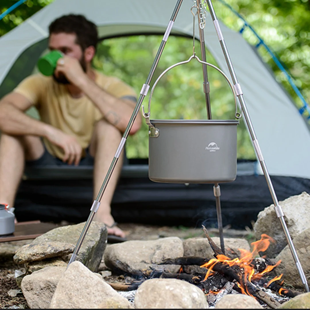 4L Picnic Hanging Pot Grey Cooksets by Naturehike | campsifu