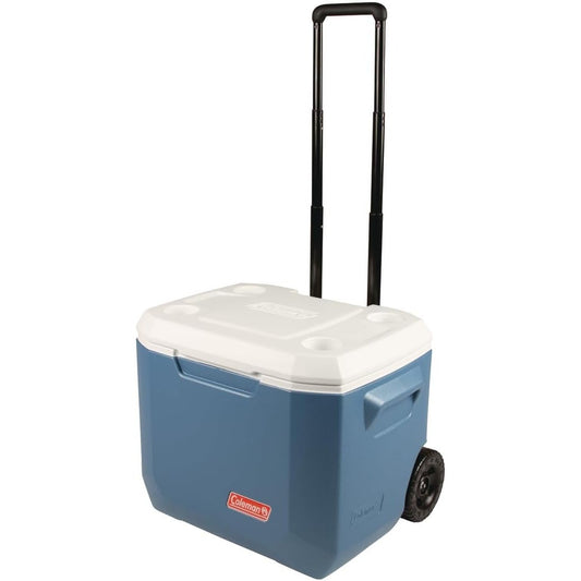 50-Quart Xtreme Wheeled Cooler, Blue Hard Coolers by Coleman | campsifu