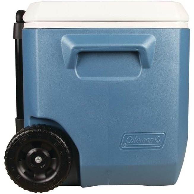 50-Quart Xtreme Wheeled Cooler, Blue Hard Coolers by Coleman | campsifu