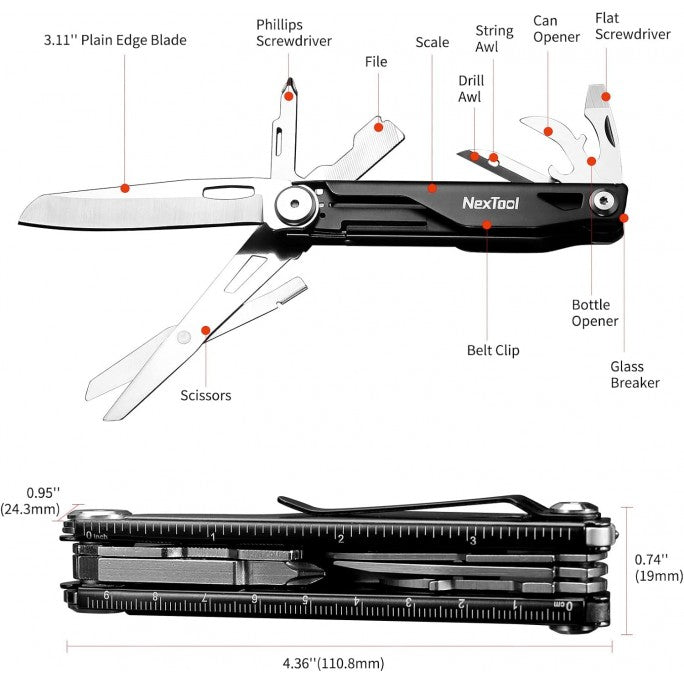 NE20153 Knight EDC Multifunctional Knife boatyardmalaysia