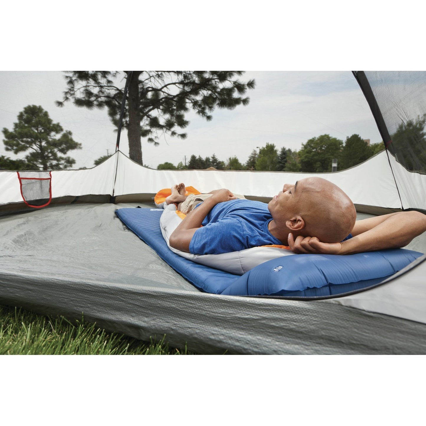 Self-Inflating Sleeping Pad with Pillow, Navy