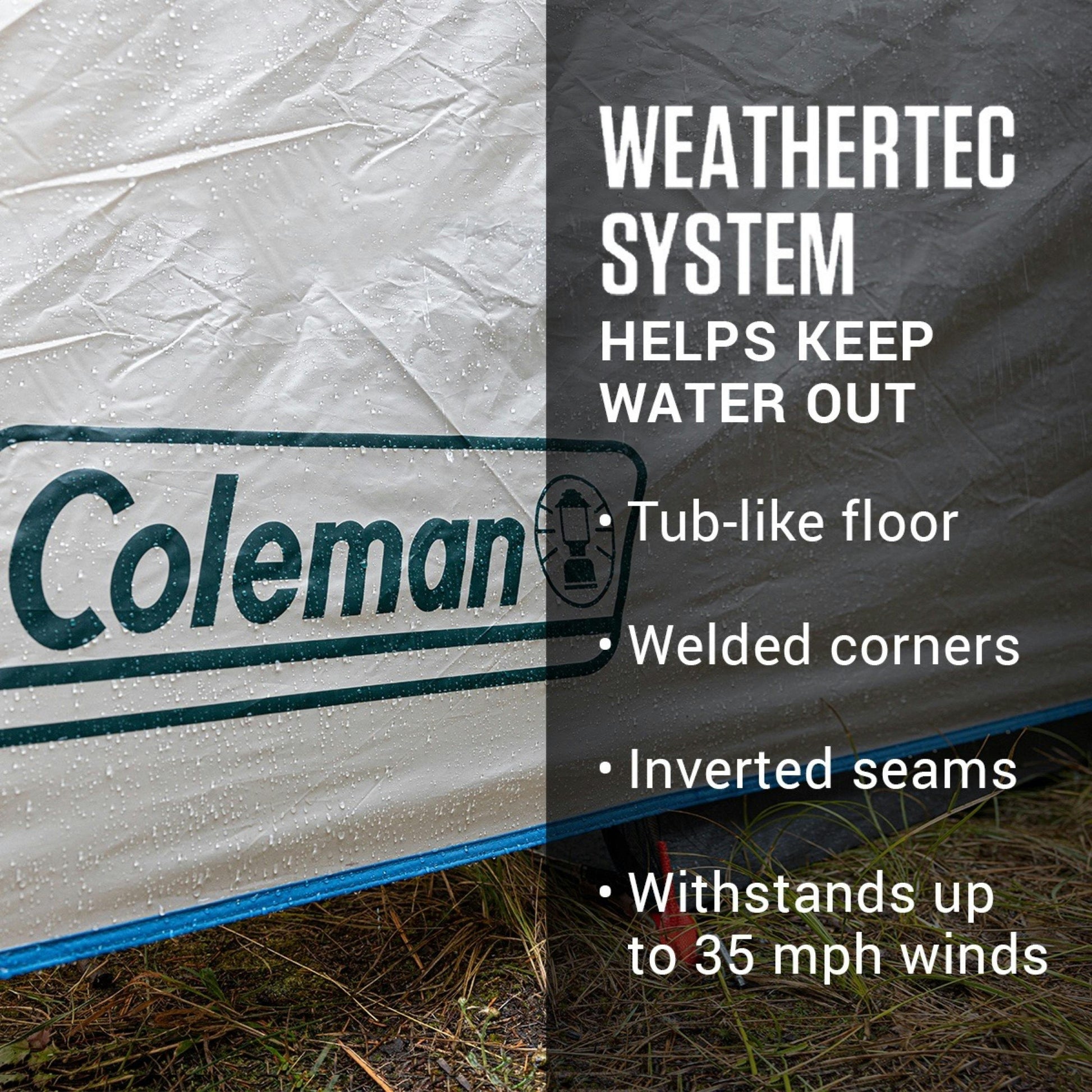 6-Person Cabin Tent with Screened Porch, Evergreen Tents by Coleman | campsifu