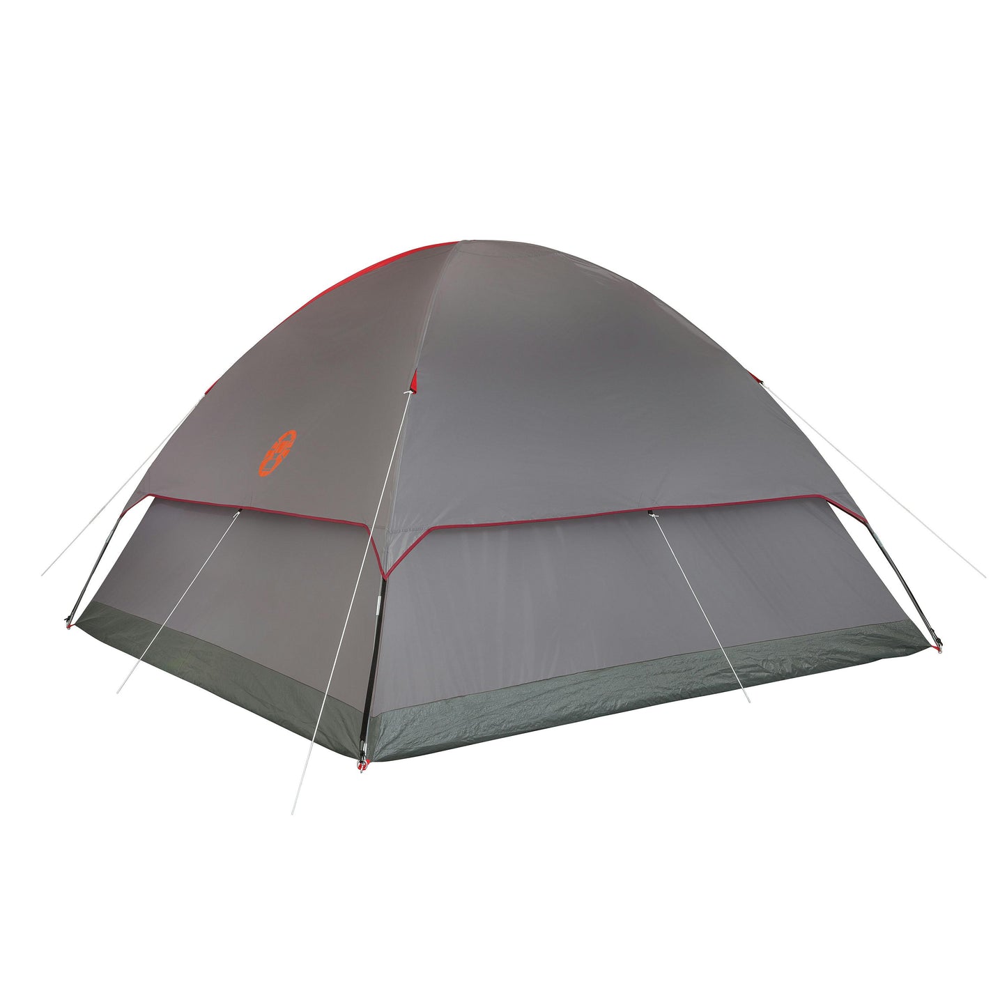 6-Person Flatwoods II™ Lightweight Dome Camping Tent, Grey/Red Tents by Coleman | campsifu