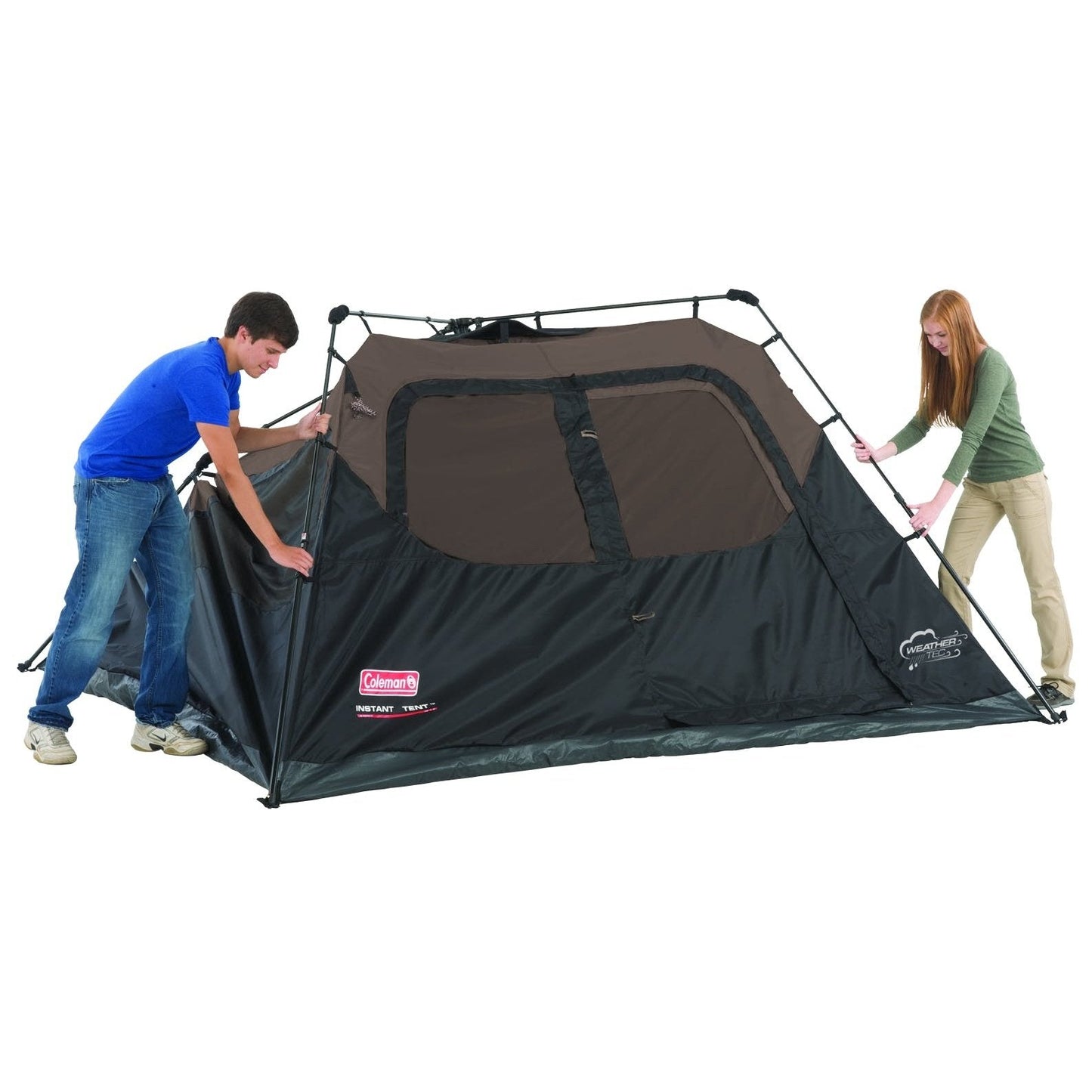 6-Person Instant Cabin, Black/Grey Tents by Coleman | campsifu