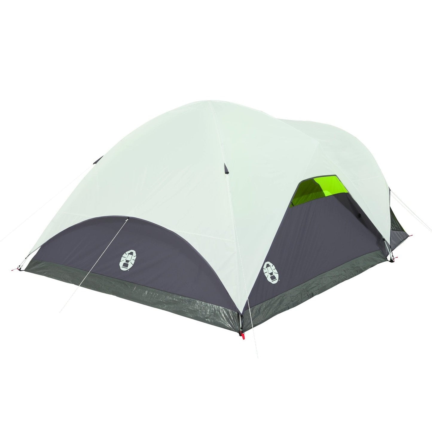 6-Person Steel Creek™ Fast Pitch™ Dome Camping Tent with Screen Room, Green/White Tents by Coleman | campsifu