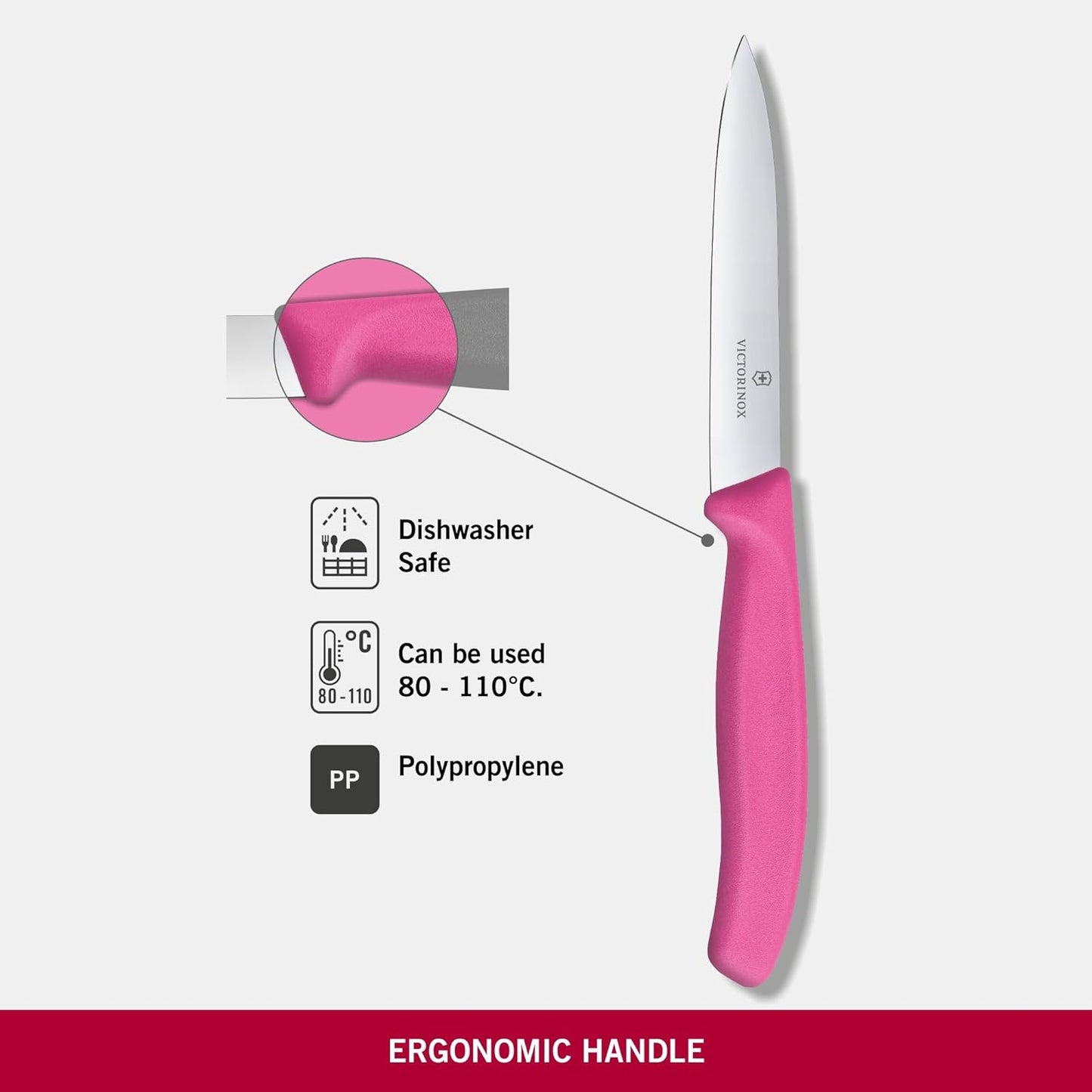 Swiss Classic Paring Knife Pink 10cm boatyardmalaysia