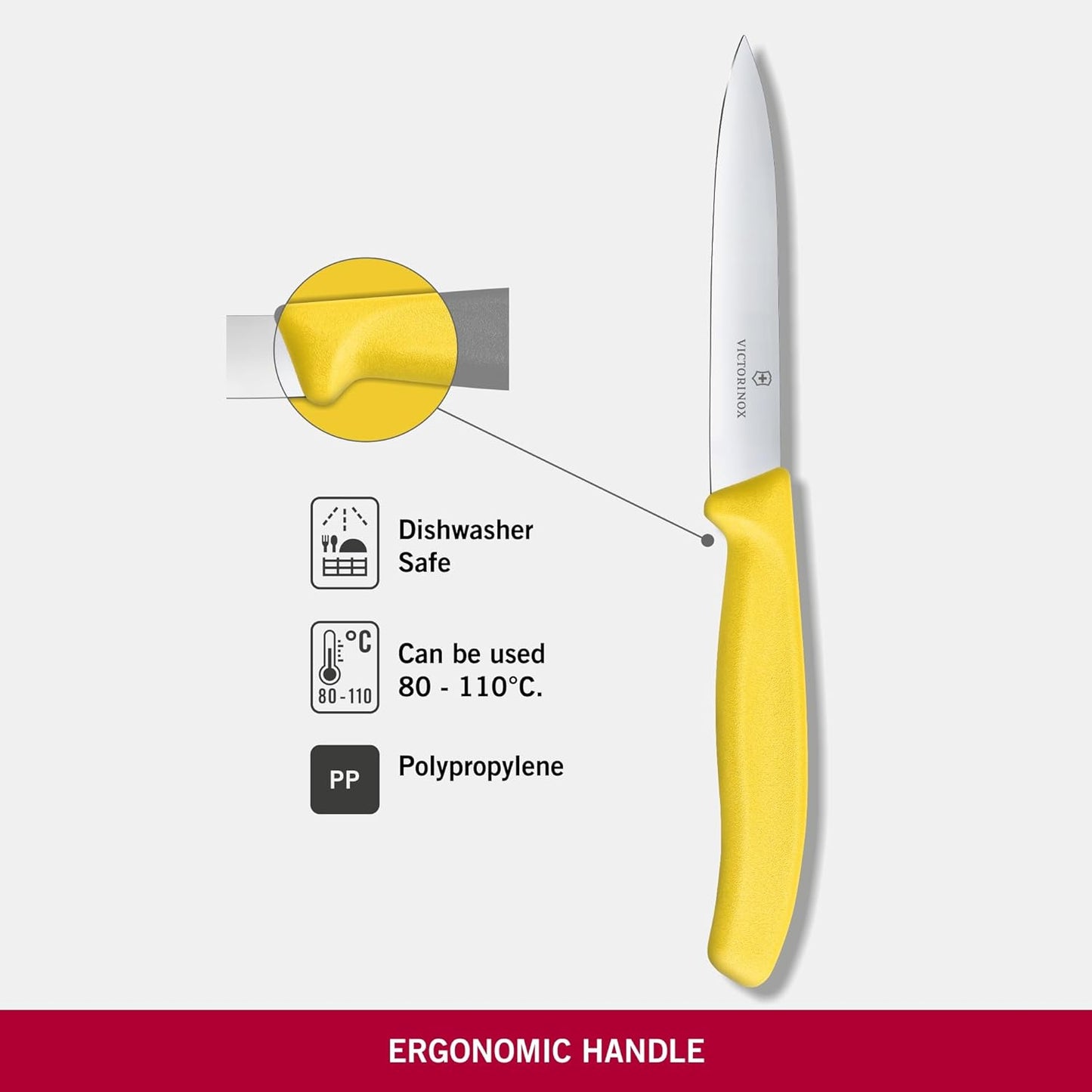 Swiss Classic Paring Knife Yellow 10cm boatyardmalaysia