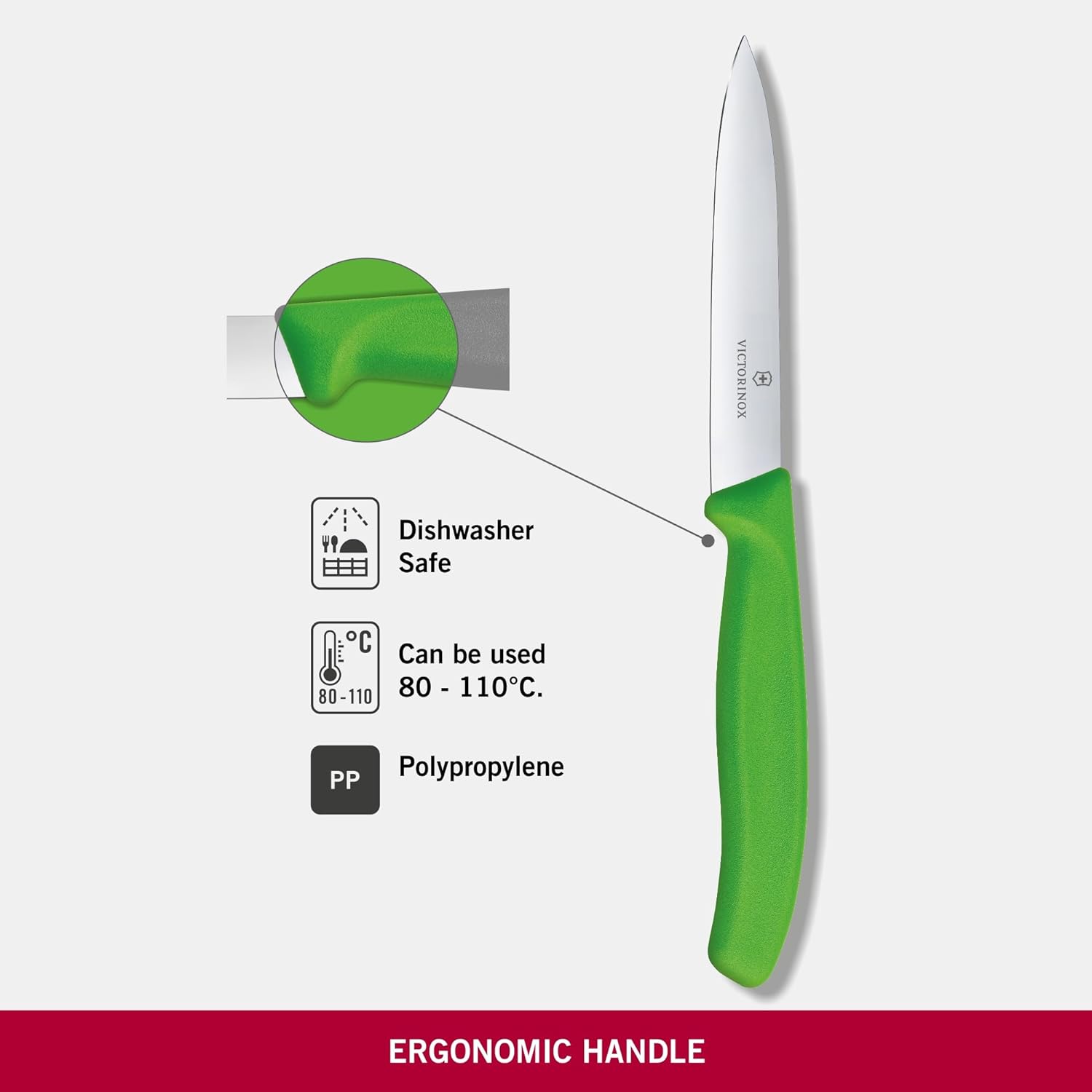 Swiss Classic Paring Knife Green 10cm boatyardmalaysia