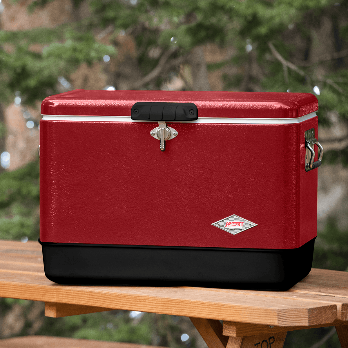 Vintage 54-Quart Steel Belted® Cooler, Red