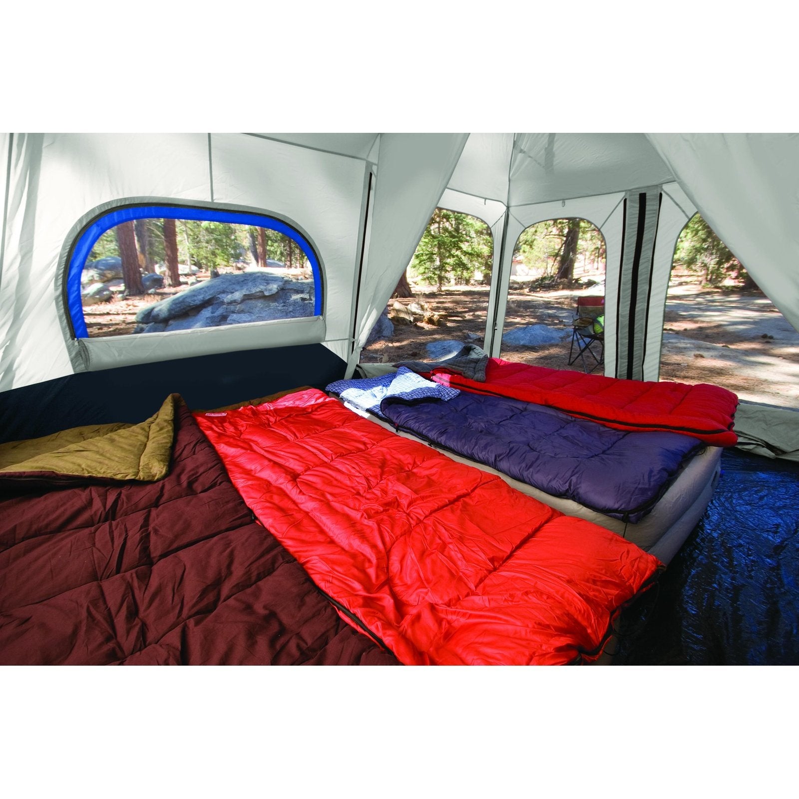 8-Person Instant Cabin Tent, Blue Tents by Coleman | campsifu