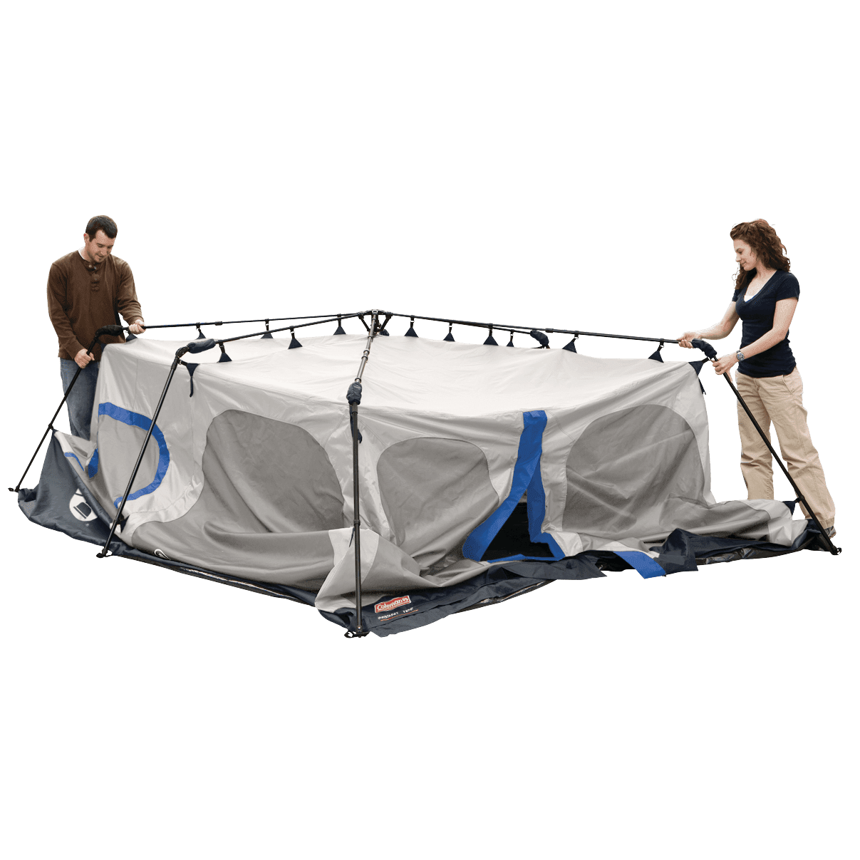 8-Person Instant Cabin Tent, Blue Tents by Coleman | campsifu