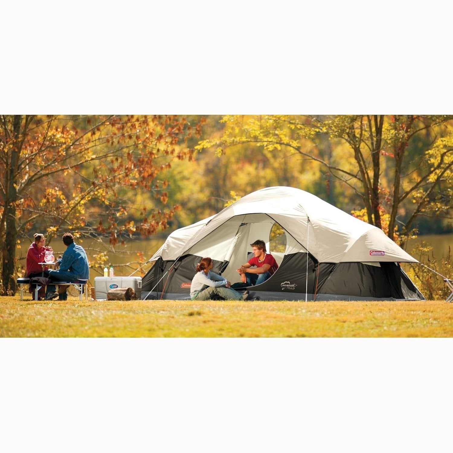 8-Person Red Canyon Tent, Black Tents by Coleman | campsifu