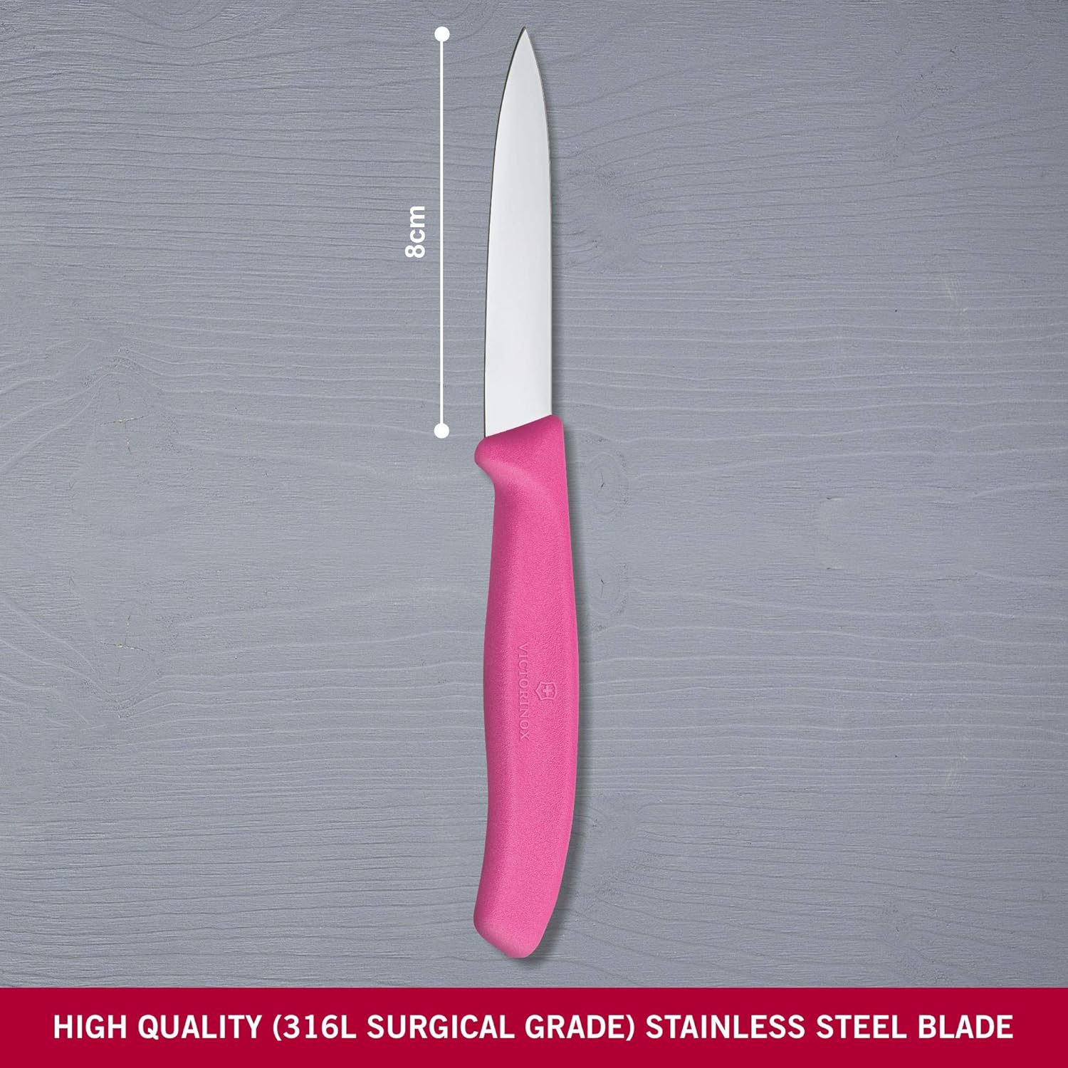 Swiss Classic Paring Knife Pink 8cm boatyardmalaysia