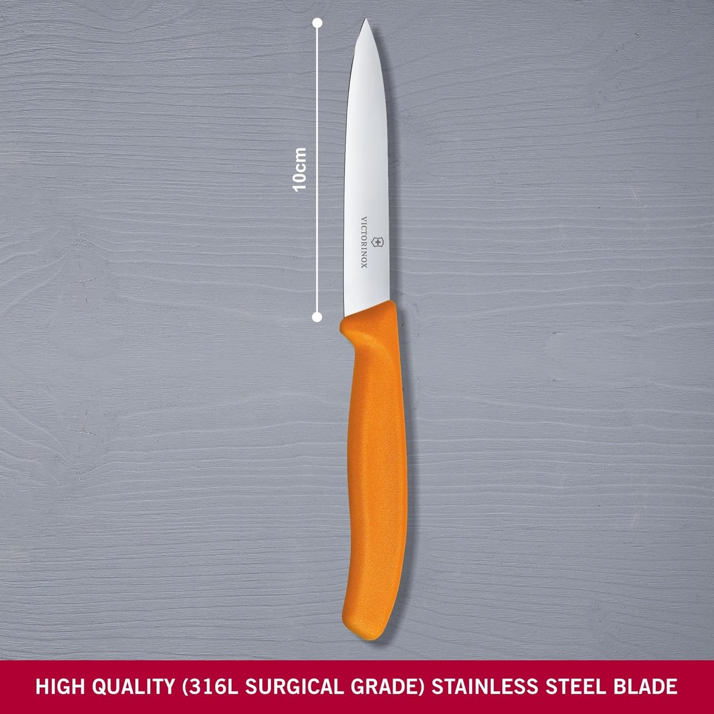 Swiss Classic Paring Knife Orange 10cm boatyardmalaysia