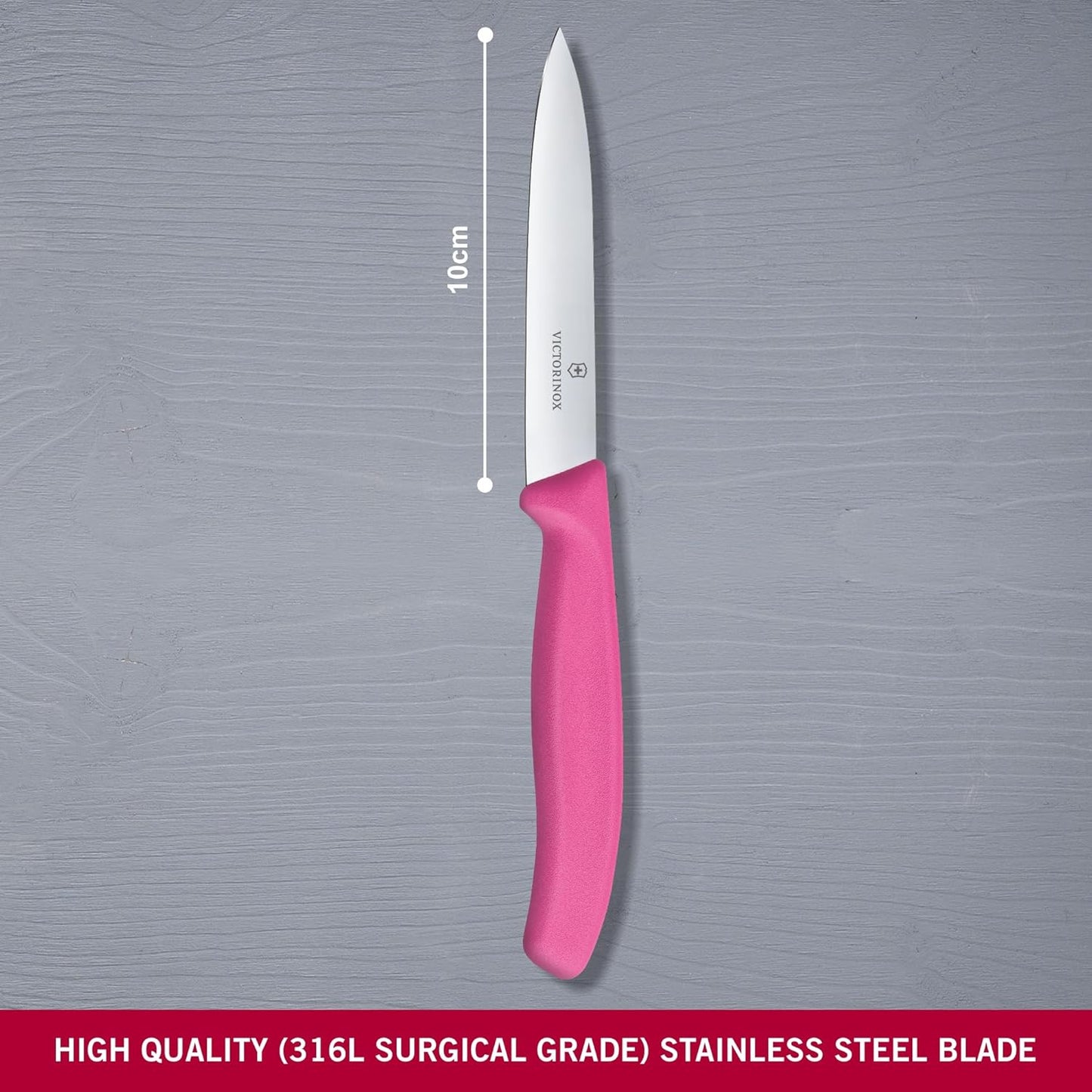 Swiss Classic Paring Knife Pink 10cm boatyardmalaysia