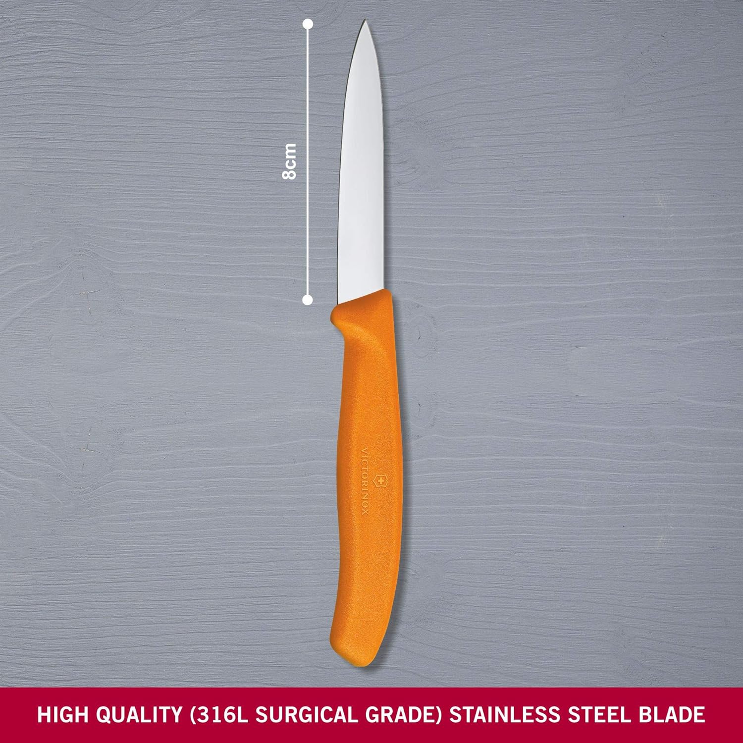 Swiss Classic Paring Knife Orange 8cm boatyardmalaysia