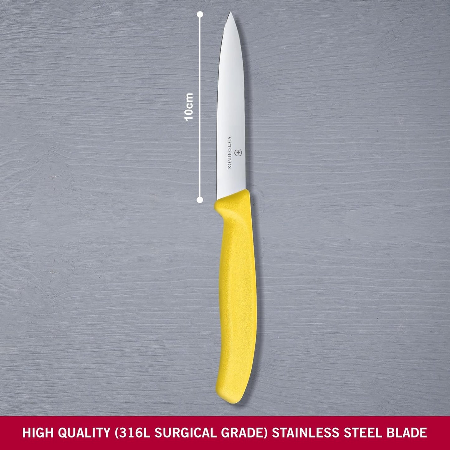 Swiss Classic Paring Knife Yellow 10cm boatyardmalaysia