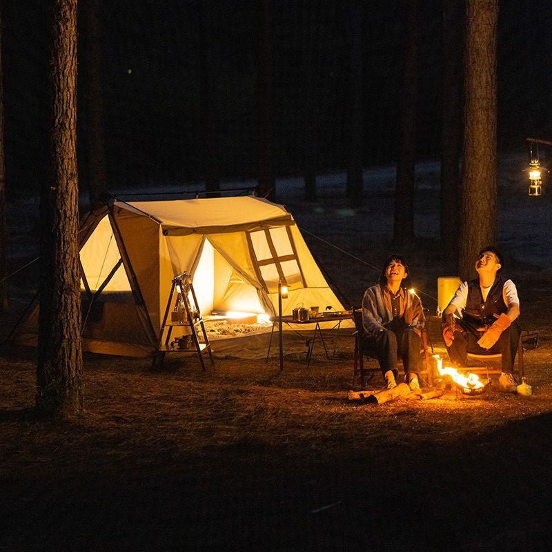 A-Type Cotton Roof Automatic 4-Person Tent